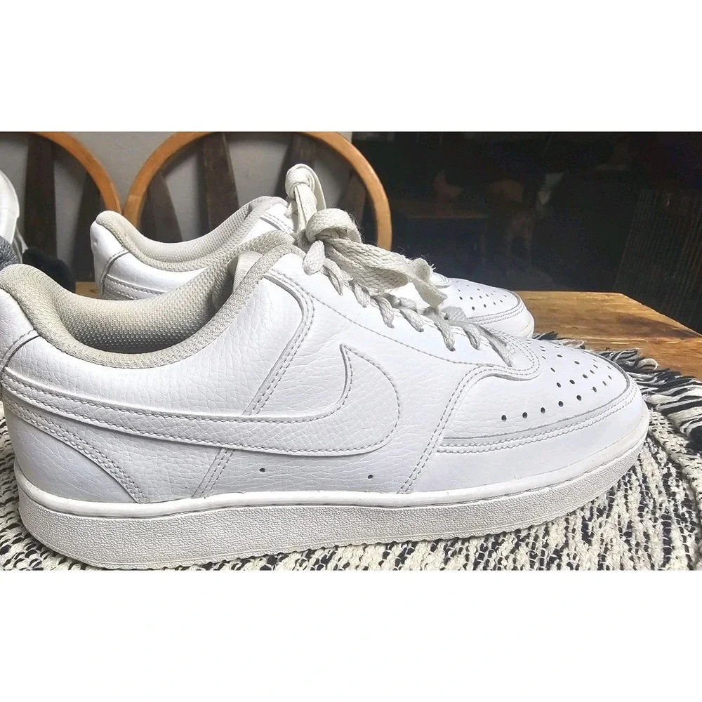 Nike‎ Court Vision Low Triple White CD5434-100 Women's Sizes 8.5